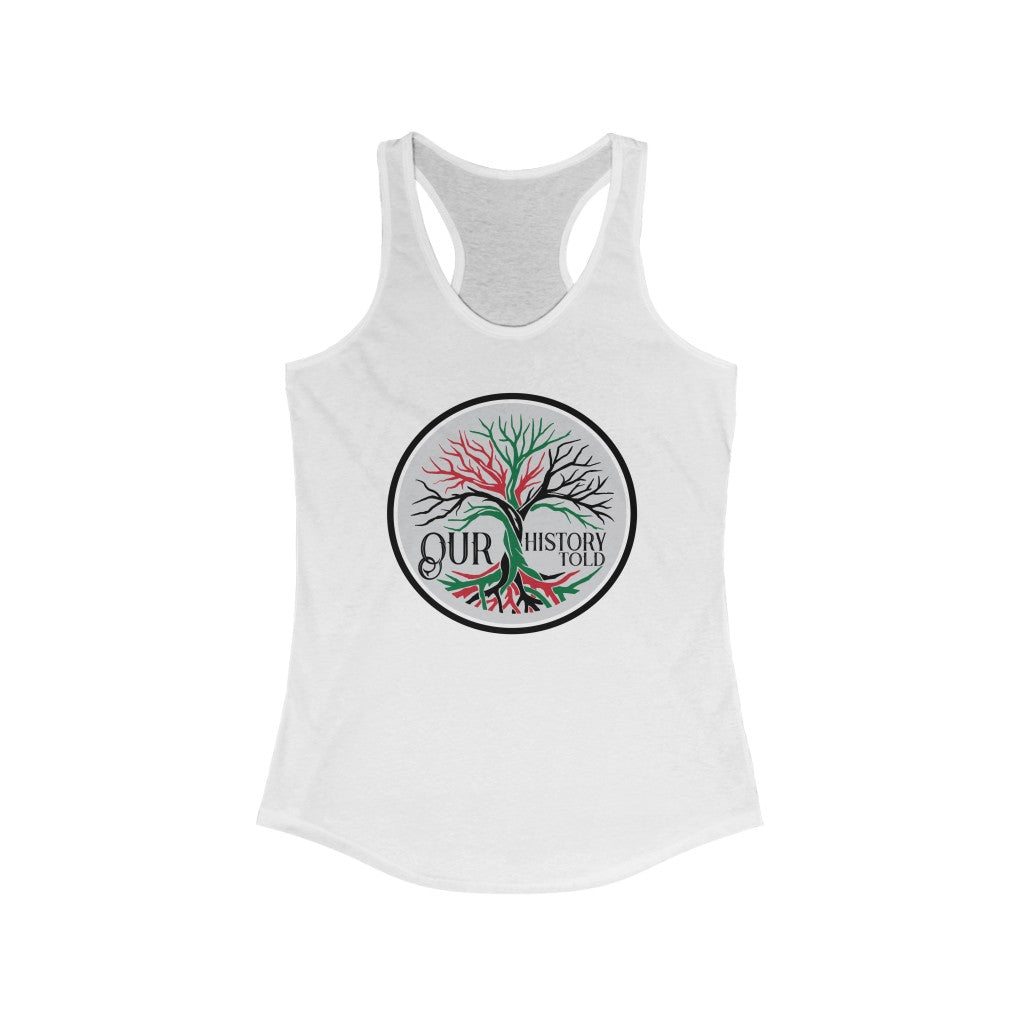 Our History Told Racerback Tank